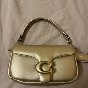 Coach Metallic Gold Shoulder Bag